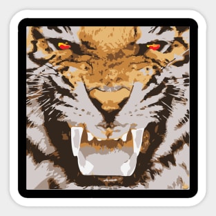 Eyes of the Tiger Sticker